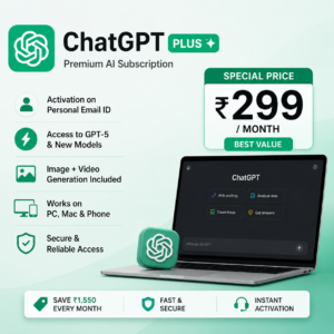 ChatGPT Plus Subscription India @299 Cheap Rate Premium AI Access